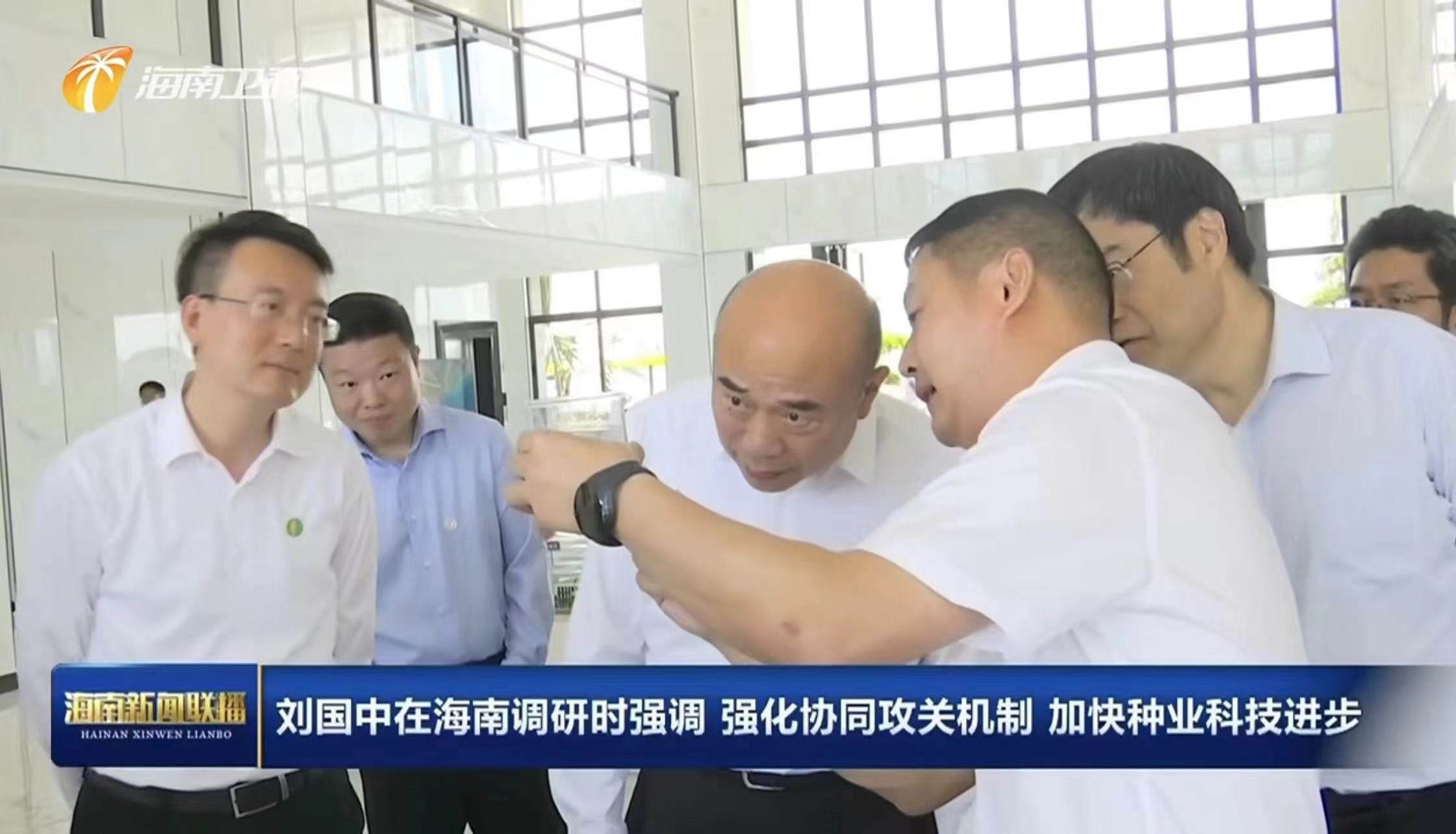中共中央政治局委員，國(guó)務(wù)院副總理、黨組成員劉國(guó)中在海南調(diào)研時(shí)強(qiáng)調(diào) 強(qiáng)化協(xié)同攻關(guān)機(jī)制 加快種業(yè)科技創(chuàng)新